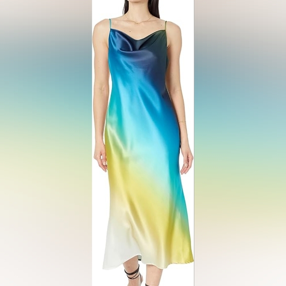 The Drop Dresses & Skirts - The Drop Women's Long Slip Dress NWT Medium Blue Ombre